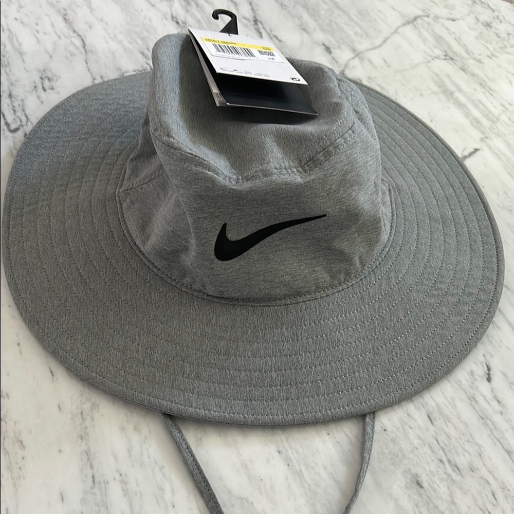 Nike Gray Bucket Hat with Adjustable Strap